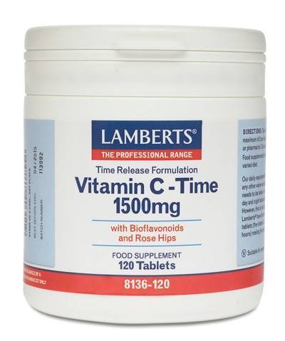 vitamina c time 1500 mg 120 comprimidos lamberts