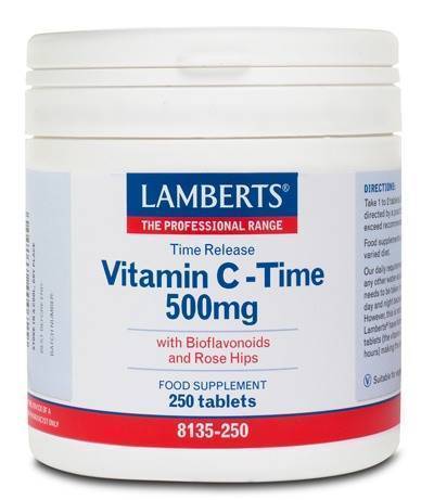 vitamina c time 500 mg 250 comprimidos lamberts