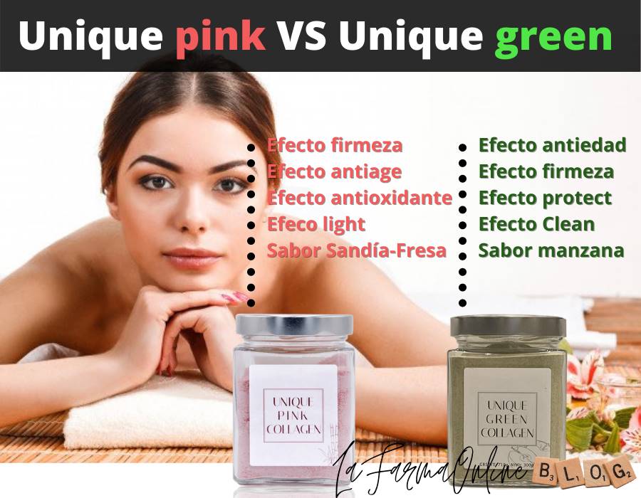 Similitudes y diferencias entre Unique Pink y Unique Green Collagen