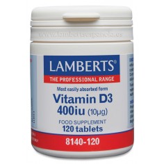 LAMBERTS VITAMINA D3 400IU...