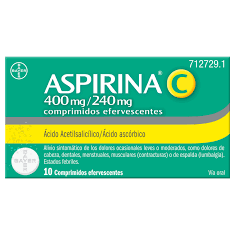 ASPIRINA C 400 MG/240 MG 10...