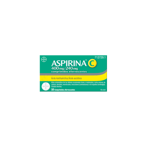 ASPIRINA C 400 MG/240 MG 10...