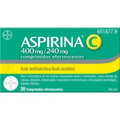 ASPIRINA C 400 MG/240 MG 20...