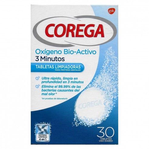 PASTILLAS LIMPIADORAS COREGA OXÍGENO...