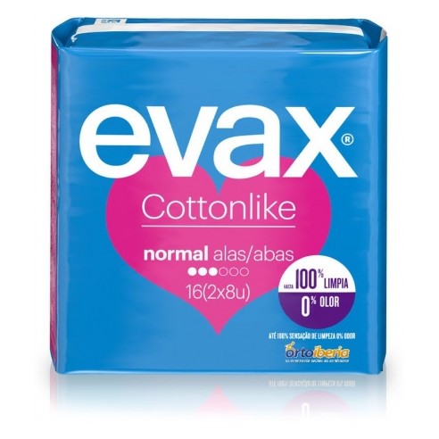 COMPRESAS EVAX COTTONLIKE NORMAL ALAS...