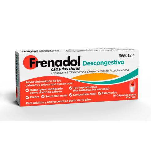 FRENADOL DESCONGESTIVO 16 CÁPSULAS...