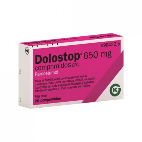 DOLOSTOP 650 mg 20 COMPRIMIDOS