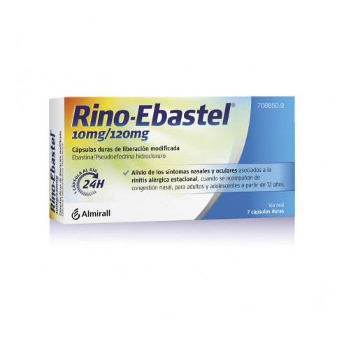 RINO-EBASTEL 10 mg/120 mg 7 CÁPSULAS...