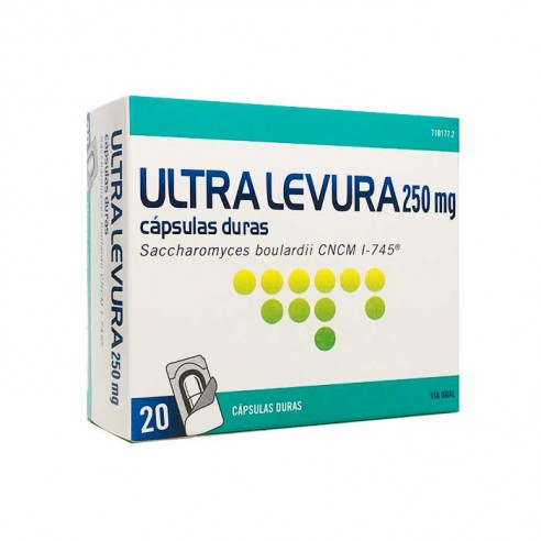 ULTRA LEVURA 250 mg 20 CÁPSULAS DURAS