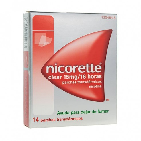 NICORETTE CLEAR 15 MG/16 HORAS 14...