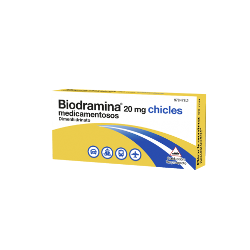 BIODRAMINA 20 MG. 12 CHICLES...