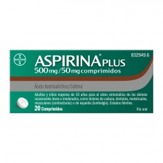 ASPIRINA PLUS 500/50 MG. 20...