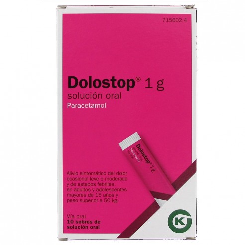 DOLOSTOP 1 GRAMO PARACETAMOL 10...
