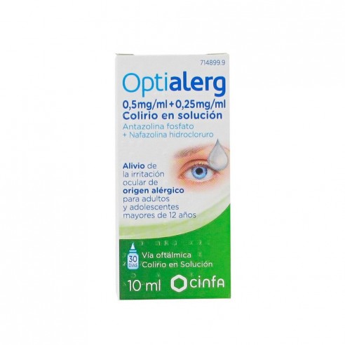 OPTIALERG 0,5mg/ml  0,25mg/ml COLIRIO...