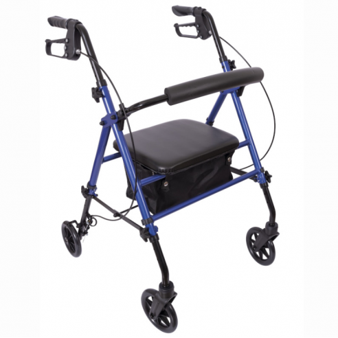ANDADOR ROLLATOR ALUMINIO CON FRENOS...
