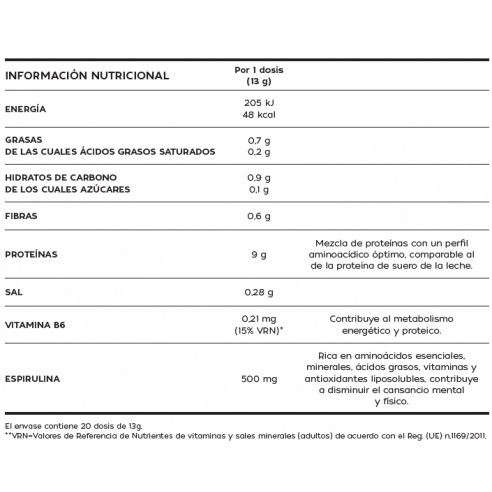 PROTEINA VEGAN VITALITY SABOR GREEN...